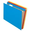 Hanging File Folders|Pendaflex Essentials Recycled Hanging File Folder, 5-Tab Tab, Letter Size, Assorted Colors, 25/Box (PFX 81612)