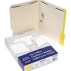 File Folders|Pendaflex File Folder, 2 Tab, Letter Size, , 50/Box (PFX 21309) Yellow