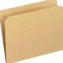 File Folders|Pendaflex File Folder, Straight Cut, Letter Size, Kraft, 100/Box (PFX RK152)
