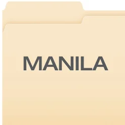 File Folders|Pendaflex File Folder, 1-Tab, Legal Size, Manila, 100/Box (753 1/3-1)