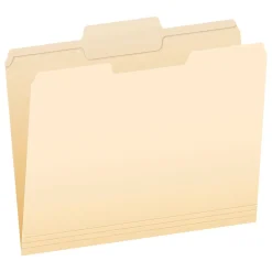 File Folders|Pendaflex File Folder, 1-Tab, Letter Size, Manila, 100/Box (R752 1/3-2)