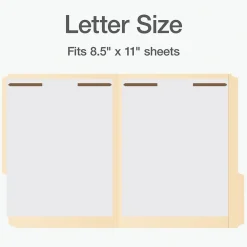 File Folders|Pendaflex File Folder, 1-Tab, Letter Size, Manila, 50/Box (1006993)