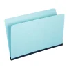 File Folders|Staples Pendaflex File Folders, Straight-Cut Tab, Legal Size, Blue, 100/Box (9300)