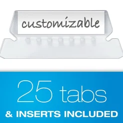 Hanging File Folders|Pendaflex Glow 5-Tab Hanging File Folders, Letter Size, Multicolor, 25/Box (81672)