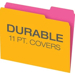 File Folders|Pendaflex Glow Twisted 3-Tab File Folder, Letter Size, Multicolor, 12/Pack (40526)