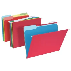 File Folders|Pendaflex Hanging File Folder Combo Kit, Letter Size, Assorted Color, 25 Folders with Tabs, 50 File Folders (99199)