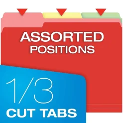 File Folders|Pendaflex Hanging File Folder Combo Kit, Letter Size, Assorted Color, 25 Folders with Tabs, 50 File Folders (99199)