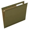 Hanging File Folders|Pendaflex Hanging File Folders, 1/3-Cut Tab, Letter Size, Standard Green, 25/Box (PFX 4152 1/3)