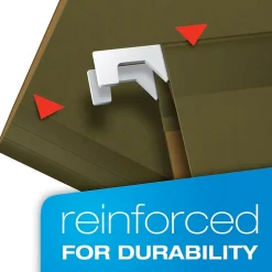 Hanging File Folders|Pendaflex Hanging File Folders, 1/3-Cut Tab, Letter Size, Standard Green, 25/Box (PFX 4152 1/3)