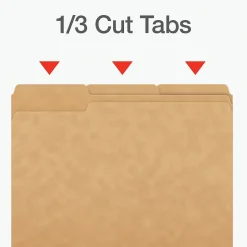 File Folders|Pendaflex Heavy Duty File Folder, 1/3-Cut Tab, Letter Size, 50/Box (1007030)