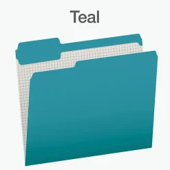 File Folders|Pendaflex Heavy Duty File Folder, 1/3-Cut Tab, Letter Size, 100/Box (1006995)