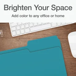 File Folders|Pendaflex Heavy Duty File Folder, 1/3-Cut Tab, Letter Size, 100/Box (1006995)