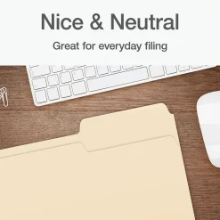 File Folders|Pendaflex Heavy Duty File Folder, 1/3-Cut Tab, Letter Size, 100/Box (1007080)