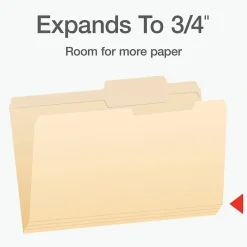 File Folders|Pendaflex Heavy Duty File Folder, 1-Tab, Legal Size, 100/Box (1007056)