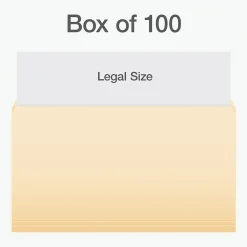 File Folders|Pendaflex Heavy Duty File Folder, Straight Cut, Legal Size, 100/Box (1007057)