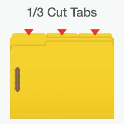 File Folders|Pendaflex Heavy Duty File Folder, 1-Tab, Letter Size, Assorted, 50/Box (1006957)