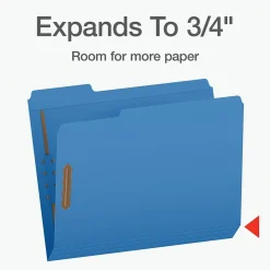 File Folders|Pendaflex Heavy Duty File Folder, 1-Tab, Letter Size, Assorted, 50/Box (1006957)