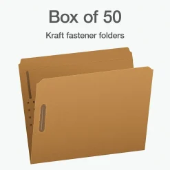 File Folders|Pendaflex Heavy Duty File Folder, Straight Cut, Letter Size, Kraft, 50/Box (1006992)