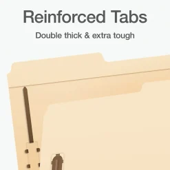 File Folders|Pendaflex Heavy Duty File Folder, 1-Tab, Legal Size, Manila, 50/Box (1007063)