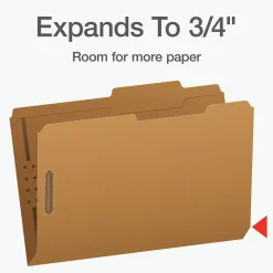 File Folders|Pendaflex Heavy Duty File Folder, 1-Tab, Legal Size, Brown Kraft, 50/Box (1007044)