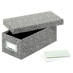 Index Cards*Pendaflex Index Card File Box, Black Agate, 1000 Card Capacity (GLW 93 BLA)