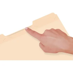 File Folders|Pendaflex Ready-Tab File Folders, Letter Size, 3 Tab, Manila, 50/Box (42336)