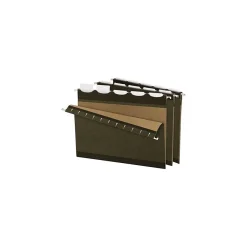 Hanging File Folders|Pendaflex Ready-Tab Hanging Folder, 1/5 Cut Tab, Letter Size, Standard Green, 20/Box (42890)