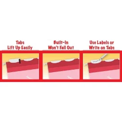 Hanging File Folders|Pendaflex Ready-Tab Reinforced Hanging File Folder, 5-Tab, Letter, Bright Green, 25/Box (42626)