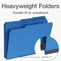File Folders|Pendaflex Recycled File Folder, 1-Tab, Letter Size, Dark Blue, 25/Box (1007008)