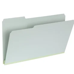File Folders|Pendaflex Recycled File Folder, 1-Tab, Legal Size, Light Green, 25/Box (1006934)