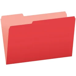 File Folders|Pendaflex Recycled File Folder, 1/3-Cut Tab, Legal Size, , 100/Box (43501/3) Red