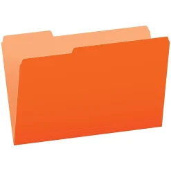 File Folders|Pendaflex Recycled File Folder, 1/3-Cut Tab, Legal Size, , 100/Box (43501/3ORA) Orange