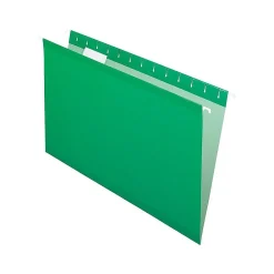 Hanging File Folders|Pendaflex Recycled Hanging File Folders, Legal Size, Bright , 25/Box (PFX 4153 1/5 BGR) Green