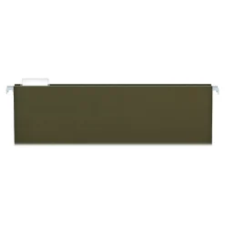 Hanging File Folders|Pendaflex Reinforced Hanging File Folders, Extra Capacity, 1" Expansion, Legal Size, Standard Green, 25/Box (PFX 04153x1)