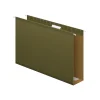 Hanging File Folders|Pendaflex Reinforced Hanging File Folders, Extra Capacity, 5-Tab, Legal Size, Standard Green, 25/Box (PFX 04153x3)