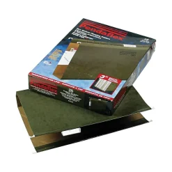 Hanging File Folders|Pendaflex Reinforced Hanging File Folders, Extra Capacity, 5-Tab, Legal Size, Standard Green, 25/Box (PFX 04153x3)
