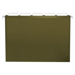 Hanging File Folders|Pendaflex Reinforced Hanging File Folders, 1" Expansion, Letter size, Standard Green 25/Box