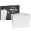 Hanging File Folders|Pendaflex Standard Reinforced Hanging File Folder, 6-Tab, Letter, White, 20/Box (1006985)