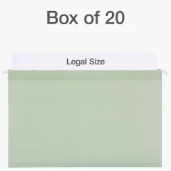Hanging File Folders|Pendaflex Standard Reinforced Hanging File Folder, 6-Tab, Legal, Sage Green, 20/Box (1009464)
