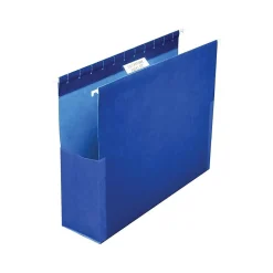 Hanging File Folders|Pendaflex SureHook Hanging File Folders, 2" Expansion, Blue, 25/Box (PFX 59302)