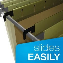 Hanging File Folders|Pendaflex SureHook® 5-Tab Hanging File Folders, Letter Size, , 20/Box (6152 1/5) Green
