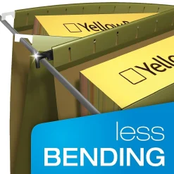 Hanging File Folders|Pendaflex SureHook® 5-Tab Hanging File Folders, Letter Size, , 20/Box (6152 1/5) Green