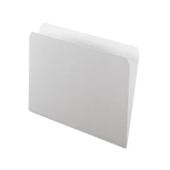 File Folders|Pendaflex Two-Tone File Folders, Straight-Cut Tab, Letter Size, Gray, 100/Box (PFX 152 GRA)