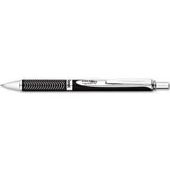 Pens|Pentel Alloy Roller Ball Retractable Pen, Medium Point, Black Ink (BL407A)