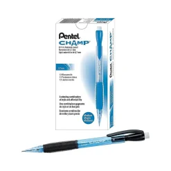 Pencils|Pentel Champ Mechanical Pencil, 0.7mm, #2 Medium Lead, Dozen (AL17C)