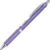 Pens|Pentel EnerGel Alloy RollerBall Retractable Gel Pen, Medium Point, Purple Ink (BL407V-V)