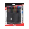 Pens|Pentel EnerGel Kuro Retractable Gel Pens, Medium Point, Assorted Colors Inks, 12/Pack (BL437R1BP12M)