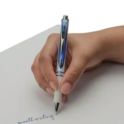 Pens|Pentel EnerGel Retractable Gel Pen, Medium Point, Blue Ink, Dozen (BLN77PW-C)