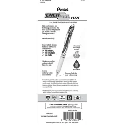 Pens|Pentel EnerGel RTX Gel Pen, Medium Tip, Black Ink, 3/Pack (BL77USABP3A)