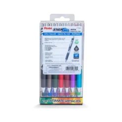Pens|Pentel EnerGel RTX Retractable Gel Pens, Medium Point, Assorted Ink, 14/Pack (BL77PC14M)